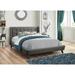 Latitude Run® Tufted Platform Bed Upholstered/Polyester in Gray | 42.25 H in | Wayfair 507E1E774D2642BDA30A5D41DC20F947