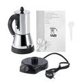 Coffee Percolator Electric, Electric Coffee Percolator, 300ml Electric Coffee Maker, Stainless Steel Precision Flow Spout Electric Coffee Maker Coffee Percolators Gifts for Men & Women