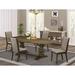 Lark Manor™ Privett Removable Leaf Solid Wood Dining Set Wood/Upholstered in Brown | Wayfair 6E0597084F87480F9EDF8BDB9D8BB7AD