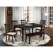 Winston Porter Alingtons 6 - Piece Rubberwood Solid Wood Dining Set Wood/Upholstered in Brown | 29 H in | Wayfair 845F33B8478E41A68D2112669DCC89B2