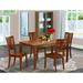 Winston Porter Alingtons 5 - Piece Rubberwood Solid Wood Dining Set Wood in Brown | 30 H in | Wayfair 6D60B419C42D457488815E2CB03D70A8