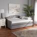 Baxton Studio Becker Modern Transitional Grey Fabric Full Size Daybed /w Trundle - Wholesale Interiors Becker-Grey-Daybed-F/T