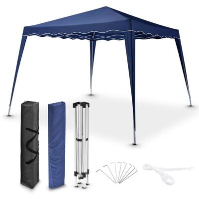 Juskys Faltpavillon Vivara 3x3 m – Pop-up Pavillon höhenverstellbar, UV50+ & wasserabweisend –