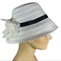 Kate Spade Accessories | Kate Spade Madison Avenue Collection Summer Hat | Color: Black/Cream | Size: Os