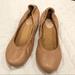 Anthropologie Shoes | Jasper & Jeera Gilen Tan Leather Wooden Heels Sz 6 | Color: Tan | Size: 6
