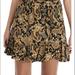 Michael Kors Skirts | Michael Kore Paisley Mini Xs | Color: Black/Gold | Size: Xs