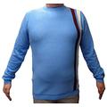 Mazeys Mens Retro Racing Jumpers (Sky Blue, XX Large)