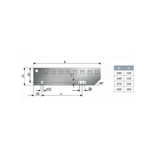 Treppenstufe ep, 1000×240 mm, verzinkt