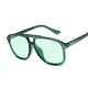 Lunettes de soleil carrées vertes vintage pour femmes lunettes de soleil rectangulaires lunettes