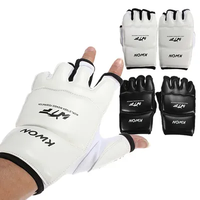 Gants de boxe demi-doigts pour enfants et adultes sac de sable entraînement protecteur Sanda