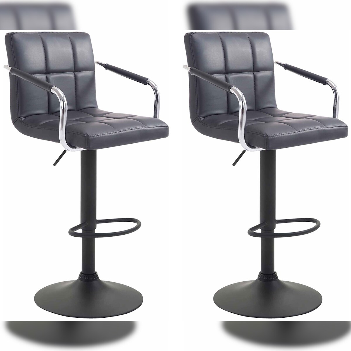 CLP 2er Set Barhocker Lucy V2 schwarz/schwarz Image