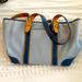 Coach Bags | Coach Leather And Nylon Tote Bag | Color: Blue | Size: Os