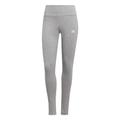 adidas Damen Linear Tights, Medium Grey Heather/White, XS