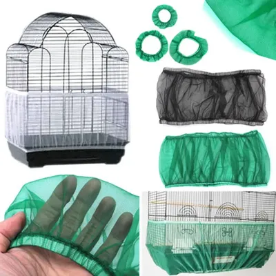 Couverture de Cage à oiseaux en Nylon matériau aéré doux et facile à nettoyer pour attraper des