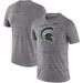 Men's Nike Charcoal Michigan State Spartans Big & Tall Velocity Space-Dye Performance T-Shirt