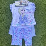 Disney Pajamas | Disney Frozen 3 Piece Girl Pajama Set Size 2t | Color: Blue | Size: 2tg