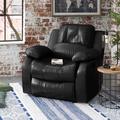 Lark Manor™ Angelese Reclining Chair Faux Leather/Stain Resistant | 38 H x 40 W x 39 D in | Wayfair 58A1389B76424E5C8BE613ED7C52D4E2