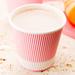 Restaurantware 8 Oz Light Paper Coffee Cup - Ripple Wall - 3 1/2" X 3 1/2" X 3 1/4" - 500 Count Box in Pink | Wayfair RWA0302LP