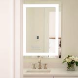 Séura Allegro Frameless Lighted Vanity Mirror | 42 H x 24 W x 1.5 D in | Wayfair LMR-2400x4200-RE-AL-COB5-SR-ES-DM