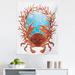 East Urban Home Ambesonne Seashells Tapestry, Crab Spiral Seashells & Red Coral Frame Aquarium Claws Nature | 28 H x 23 W in | Wayfair