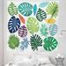 East Urban Home Ambesonne Philodendron Tapestry Twin Size, Colorful Bold Tropical Leaves Print, Wall Hanging Bedspread Bed Cover Wall Decor | Wayfair