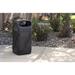 Safco Products Company Twixt Waste Receptacle w/ Closed Top Plastic in Black | 38 H x 19.375 W x 19.375 D in | Wayfair 9371BL