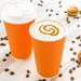 Restaurantware 20 Oz Tangerine Paper Coffee Cup - Ripple Wall - 3 1/2" X 3 1/2" X 6 1/4" - 250 Count Box in Orange | Wayfair RWA0779T