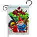 Ornament Collection Garden Gnome 2-Sided Polyester House Flag in Green/Gray | 18.5 H x 13 W in | Wayfair OC-BG-G-192457-IP-BO-D-US21-OC