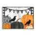 Stupell Industries Welcome Halloween Sign Painted Pumpkin Designs by Andrea Tachiera - Graphic Art Print in Brown | 15 H x 10 W x 0.5 D in | Wayfair