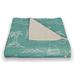 Longshore Tides Spokane Sea Teal Throw Polyester in Green/Blue | 60 H x 50 W in | Wayfair EE45D5145B734740BF6411763D50DBC5