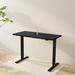 Inbox Zero Dojtcho Home Office 48" Height Adjustable Standing Desk Wood/Metal in Black | 48 W x 24 D in | Wayfair 25903EA128644383A958DF4075C83BE2