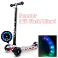 Roue de trottinette pour enfants 80mm 90mm 100mm 110mm 120mm 2 pièces Flash LED pneu en PU pour