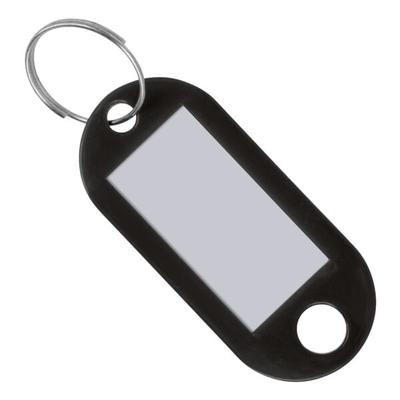 Westcott 100er-Pack Schlüsselanhänger schwarz, 4.9x0.3 cm