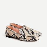 J. Crew Shoes | J. Crew Cecile Smoking Loafers Snake Sz 6m | Color: Black/Cream | Size: 6