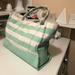 J. Crew Bags | J.Crew Large Tote Bag Cotton, Washable Handy Bag | Color: Cream/Green | Size: 20x12