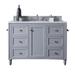 Canora Grey Valjean Adlingt 53" Single Bathroom Vanity Set Wood/Quartz Top/Solid Surface/Granite in Gray | 36.25 H x 53 W x 23.5 D in | Wayfair