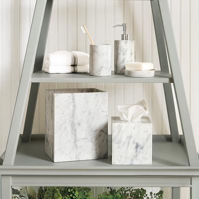 Marble Bath Collection - Waste Bin - Ballard Designs