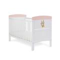 Obaby Grace Inspire Cot Bed - Water Colour Rabbit Pink