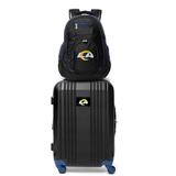 MOJO Navy Los Angeles Rams 2-Piece Backpack & Carry-On Luggage Set