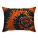 Chicago Bears Tie Dye Plush Bed Pillow - Blue