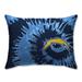 Los Angeles Chargers Tie Dye Plush Bed Pillow - Blue