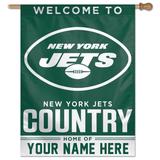 WinCraft New York Jets Personalized 27'' x 37'' Single-Sided Vertical Banner