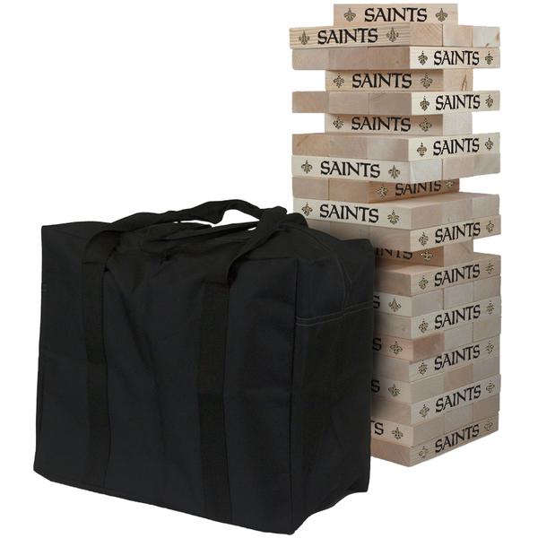 new-orleans-saints-giant-wooden-tumble-tower-game/