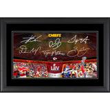 Kansas City Chiefs Framed 10" x 18" Super Bowl LIV Champions Road to the Panoramic Collage with Facsimile Signatures