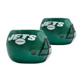 New York Jets 2-Piece Ceramic Helmet Planter Set