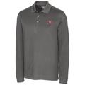 Men's Cutter & Buck Gray San Francisco 49ers Big Tall Advantage Long Sleeve Polo