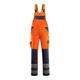 Mascot Barras Hi-Vis Bib-Brace Overall 07169-860 - Safe Compete Mens 90C50 (W34.5 L35) Hi-Vis Orange/Navy Blue