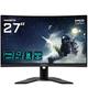 GIGABYTE G27FC A EK 27" LED Full HD Curved Gaming Monitor - 1920 x 1080(Full HD), 165Hz, 1ms, FreeSync Premium, HDMI 1.4, DisplayPort 1.2