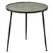 Juniper + Ivory 23 In. x 24 In. Vintage Accent Table Black Metal - Juniper + Ivory 92158