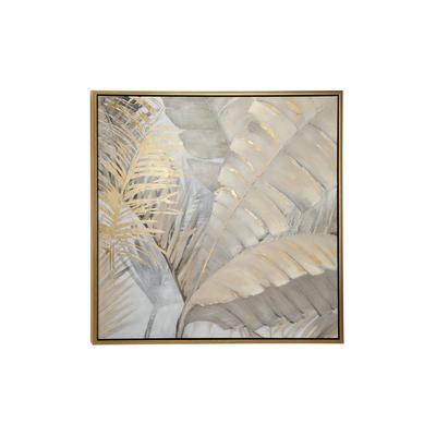 Juniper + Ivory 40 In. x 40 In. Traditional Wall Art Brown Canvas - Juniper + Ivory 87771